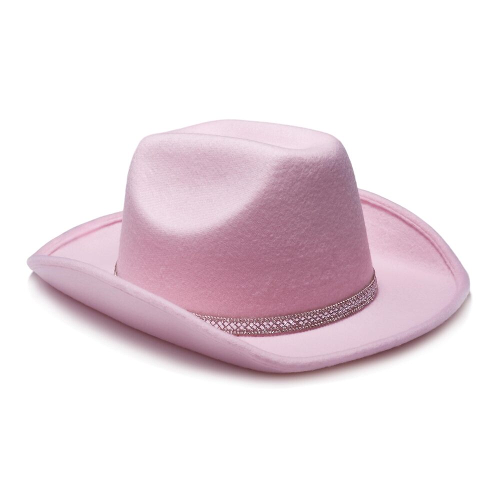 1388 Women's Glitter Faux Felt Cowboy Hat Set For Western Party Costume(us - Picture 3 of 7